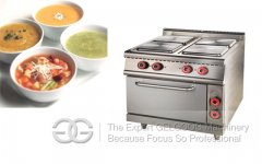 Catering Electric 4 Hot Plate Cooker With Oven GGEC-4S